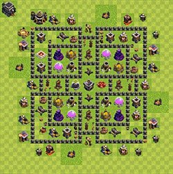 Base plan (layout), Town Hall Level 9 for farming (#78)