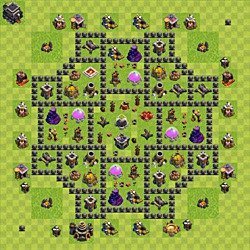 Base plan (layout), Town Hall Level 9 for farming (#79)