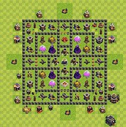 Base plan (layout), Town Hall Level 9 for farming (#81)