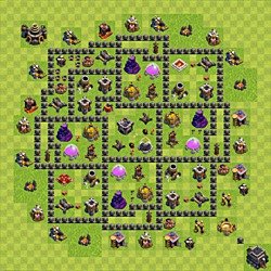 Base plan (layout), Town Hall Level 9 for farming (#82)