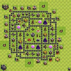 Base plan (layout), Town Hall Level 9 for farming (#84)