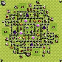 Base plan (layout), Town Hall Level 9 for farming (#86)