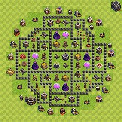 Base plan (layout), Town Hall Level 9 for farming (#87)