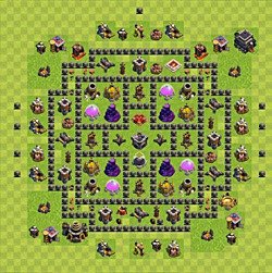Base plan (layout), Town Hall Level 9 for farming (#90)