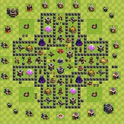 Base plan (layout), Town Hall Level 9 for farming (#91)