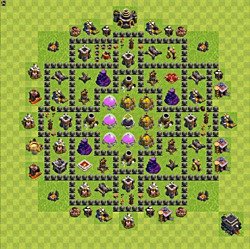 Base plan (layout), Town Hall Level 9 for farming (#94)