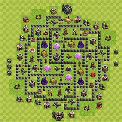Base plan (layout), Town Hall Level 9 for farming (#98)