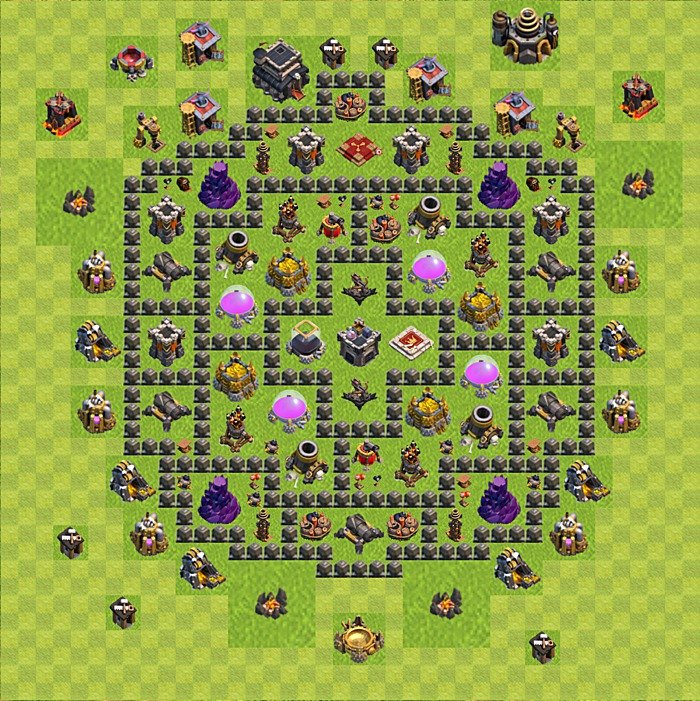 Base plan TH9 (design / layout) for Farming, #137