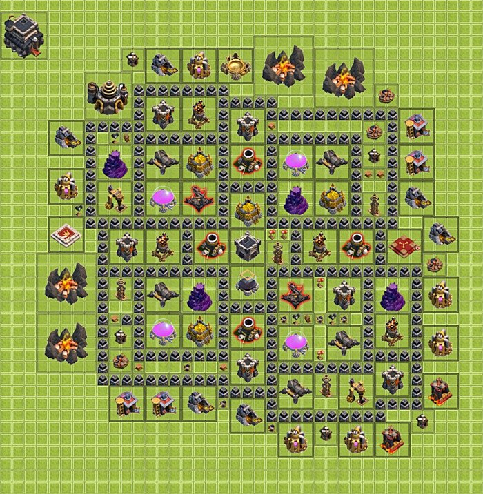 Base plan TH9 (design / layout) for Farming, #31