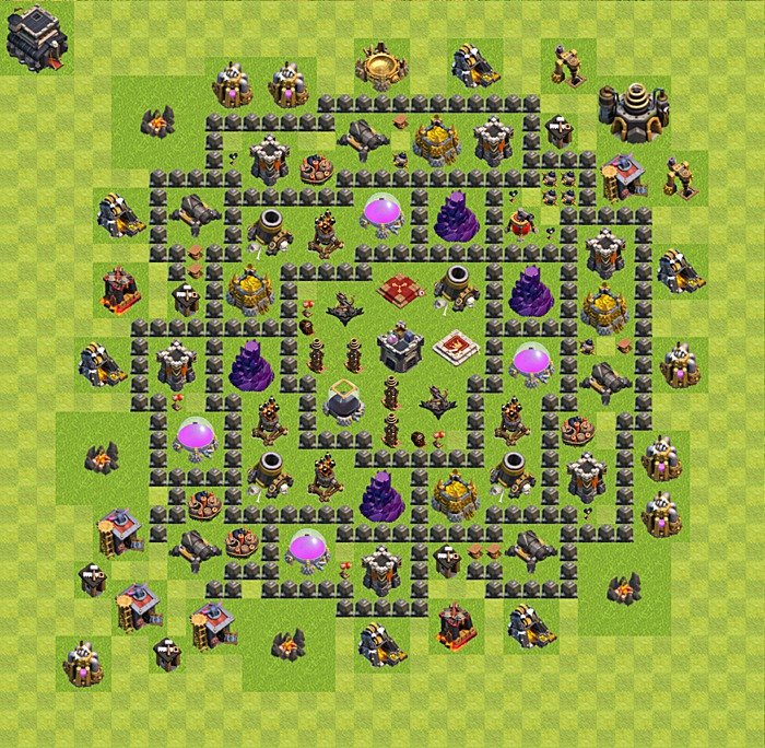Base plan TH9 (design / layout) for Farming, #34