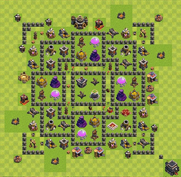 Base plan TH9 (design / layout) for Farming, #35