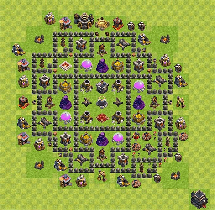 Base plan TH9 (design / layout) for Farming, #39