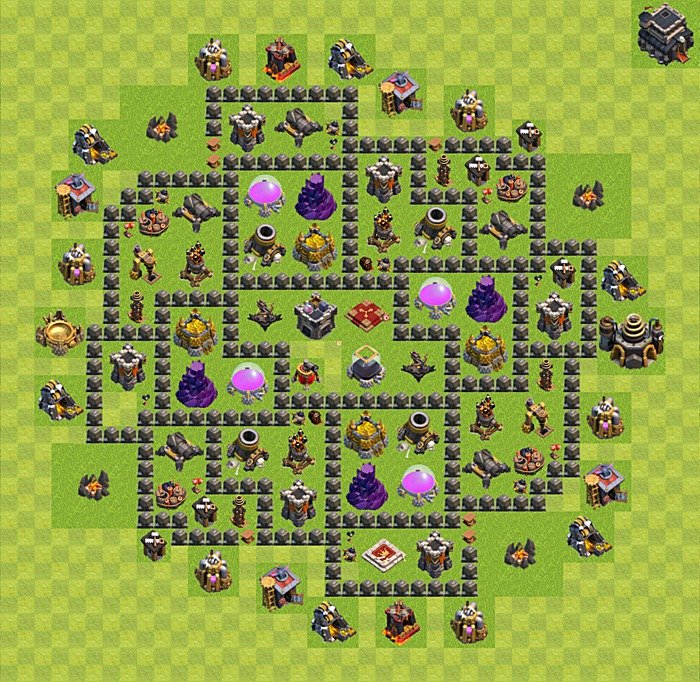 Base plan TH9 (design / layout) for Farming, #54