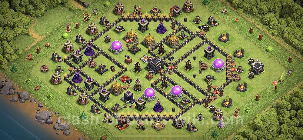 Base plan TH9 (design / layout) with Link for Farming 2023, #599