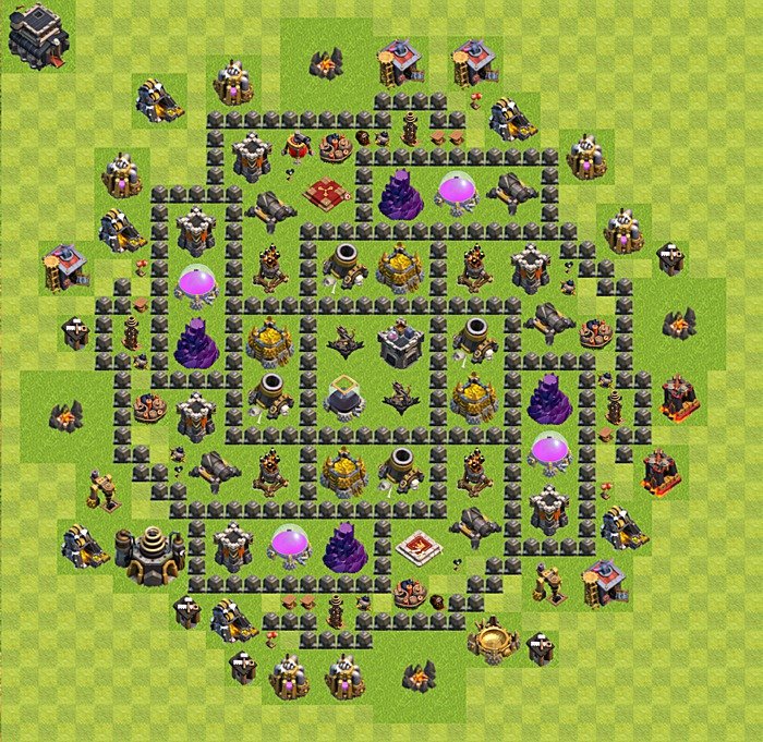 Base plan TH9 (design / layout) for Farming, #60