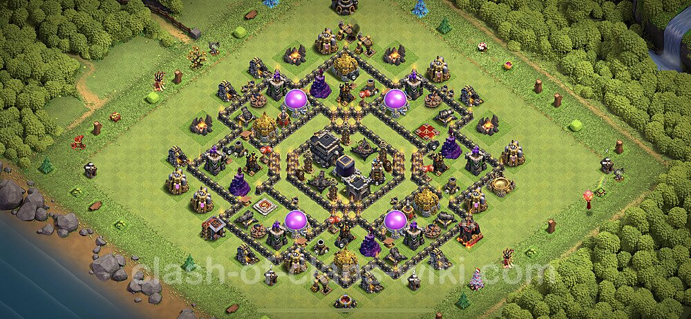 Farming Base TH9 Max Levels with Link - Town Hall Level 9 Base Copy