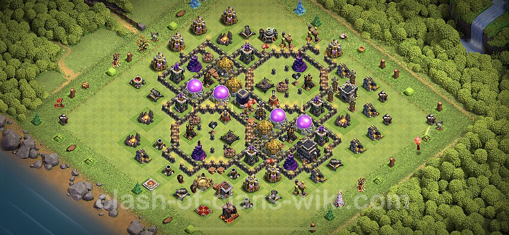Base plan TH9 (design / layout) with Link for Farming 2023, #619