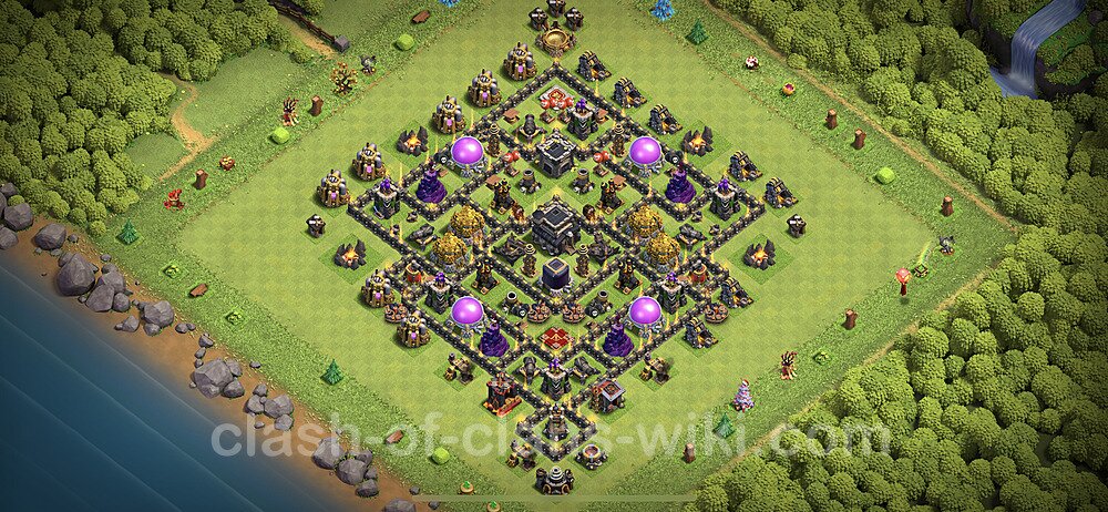 Base plan TH9 Max Levels with Link, Anti 3 Stars, Anti Everything for Farming 2023, #627