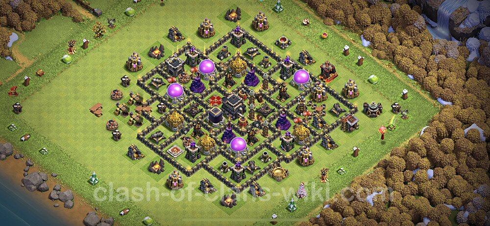 Base plan TH9 Max Levels with Link, Anti 3 Stars for Farming 2023, #637