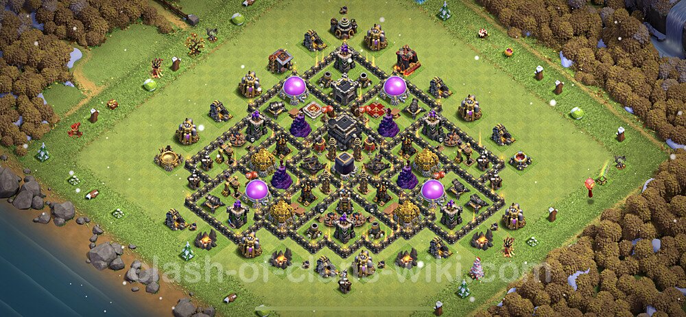 Base plan TH9 Max Levels with Link for Farming 2023, #645