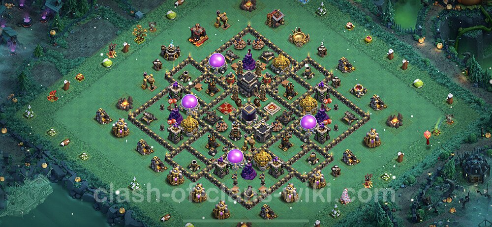 Base plan TH9 (design / layout) with Link, Anti 3 Stars, Hybrid for Farming 2023, #648
