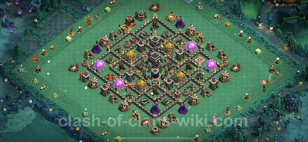 Base plan TH9 Max Levels with Link, Hybrid for Farming 2023, #657