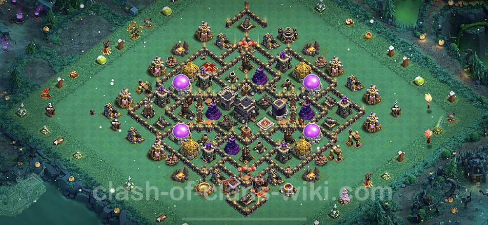 Base plan TH9 (design / layout) with Link, Anti Everything for Farming 2023, #659