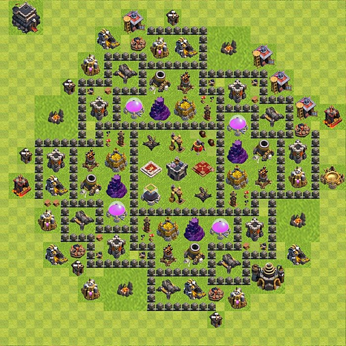 Base plan TH9 (design / layout) for Farming, #67