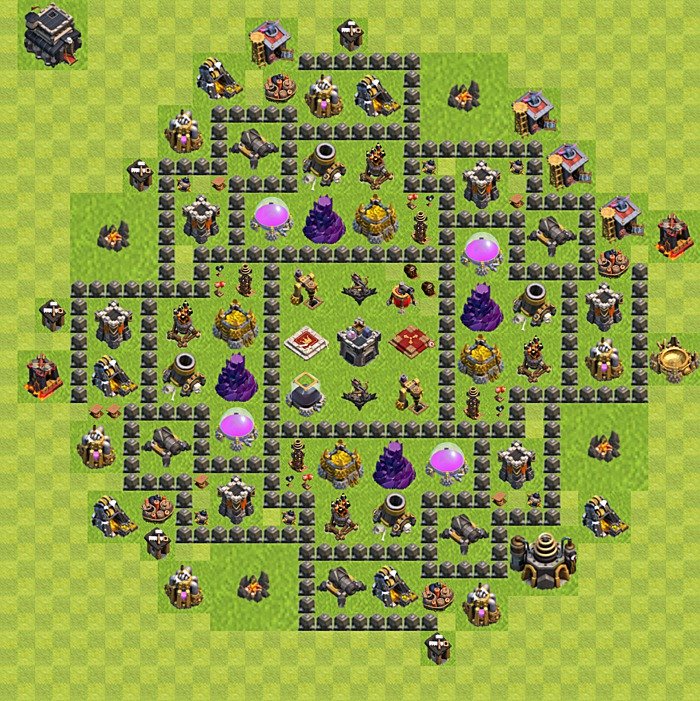 Base plan TH9 (design / layout) for Farming, #69