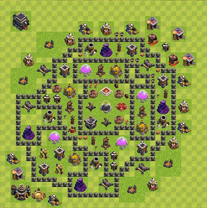 Base plan TH9 (design / layout) for Farming, #71