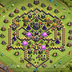 Base plan (layout), Town Hall Level 9 Troll / Funny (#1046)