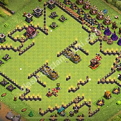 Die Troll Base RH9 + Link 2026 - COC Rathaus Level 9 Funny Troll Base, #1230