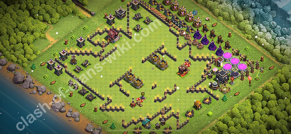 Die Troll Base RH9 + Link 2026 - COC Rathaus Level 9 Funny Troll Base, #1230