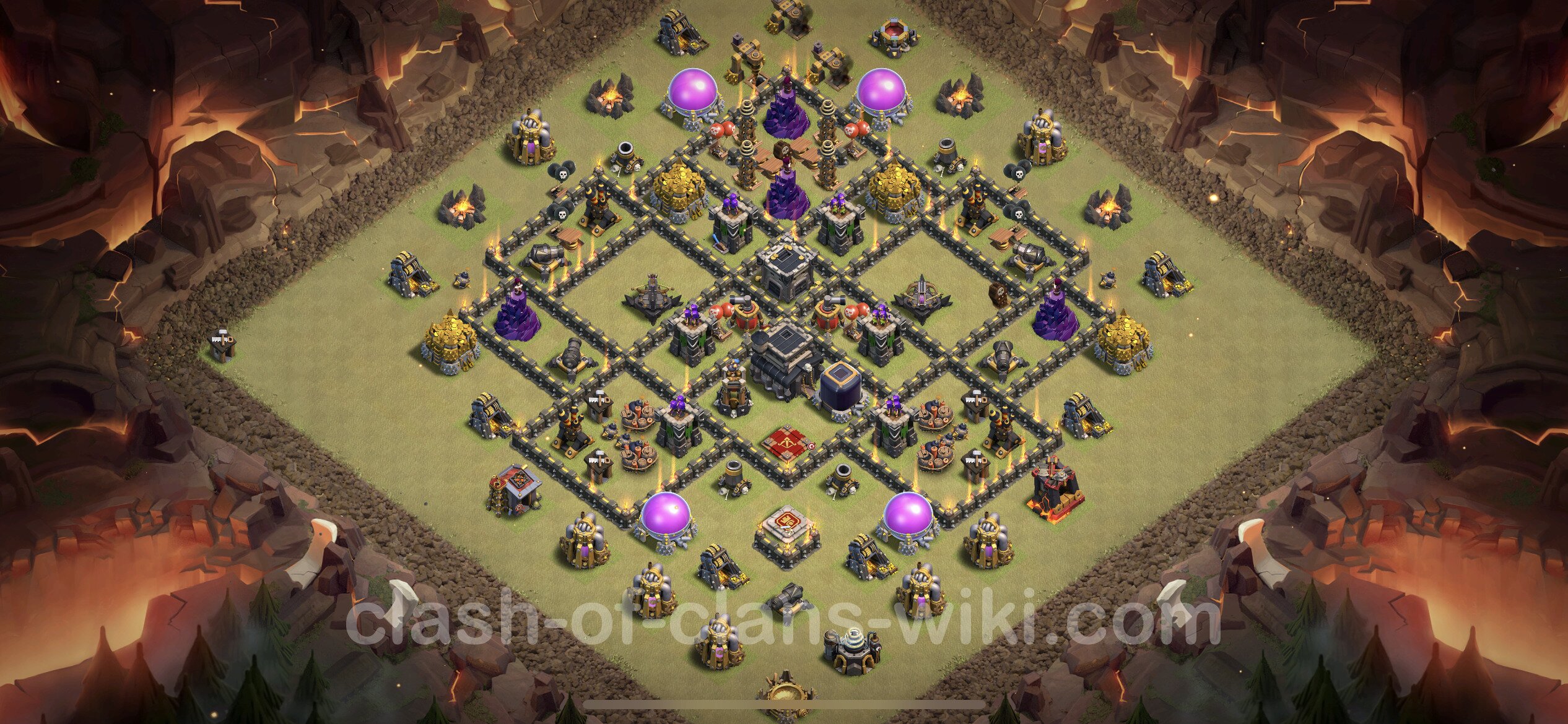 Town Hall 9 Base Best Defence 2021 Best Anti 2 Stars War Base TH9 with Link, Anti Everything - Town Hall