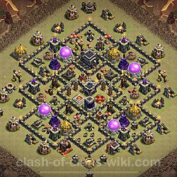 Base plan (layout), Town Hall Level 9 for clan wars (#1)