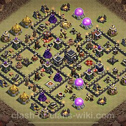 Base plan (layout), Town Hall Level 9 for clan wars (#100)