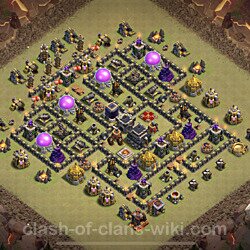Base plan (layout), Town Hall Level 9 for clan wars (#107)