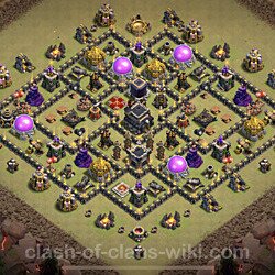 Base plan (layout), Town Hall Level 9 for clan wars (#111)