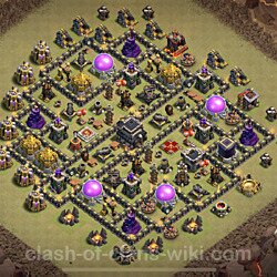 Base plan (layout), Town Hall Level 9 for clan wars (#116)