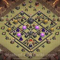 Base plan (layout), Town Hall Level 9 for clan wars (#117)