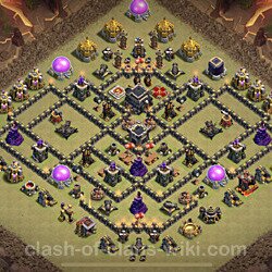 Base plan (layout), Town Hall Level 9 for clan wars (#119)