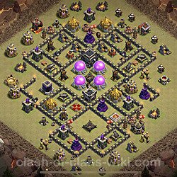 Base plan (layout), Town Hall Level 9 for clan wars (#12)