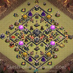 Base plan (layout), Town Hall Level 9 for clan wars (#1220)