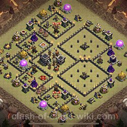 Base plan (layout), Town Hall Level 9 for clan wars (#125)