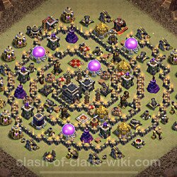 Base plan (layout), Town Hall Level 9 for clan wars (#126)