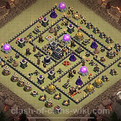 Die Base Rathaus LvL 9 für Clan Krieg (#13)