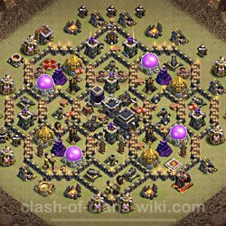 Base plan (layout), Town Hall Level 9 for clan wars (#130)