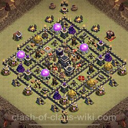 Base plan (layout), Town Hall Level 9 for clan wars (#133)