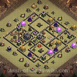 Base plan (layout), Town Hall Level 9 for clan wars (#134)