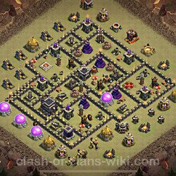 Base plan (layout), Town Hall Level 9 for clan wars (#136)